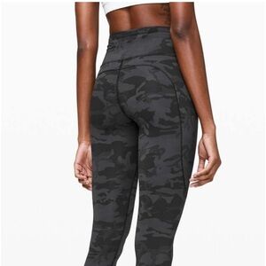 Lululemon fast and free camo leggings